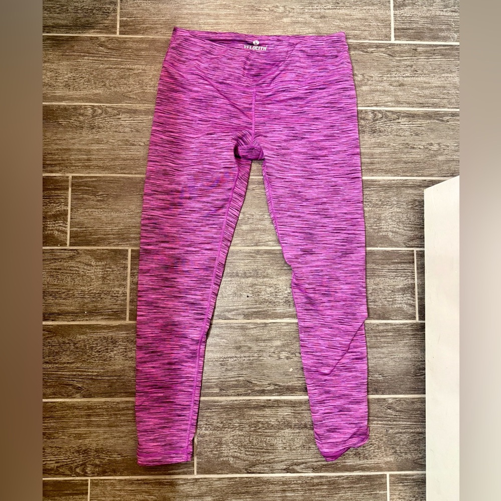 FINAL PRICE - Size large pink and purple leggings….